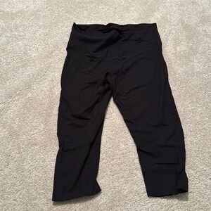 Old navy maternity full panel cropped jersey leggings black size xl
